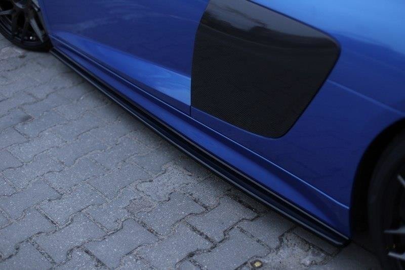 Zijskirts passend voor Audi R8 MK2 15-19 Maxton Glans Zwart