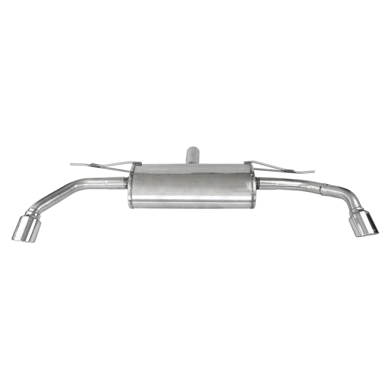 100% RVS Dubbele Sportuitlaat  BMW X5 (E70) 3.0D 235pk 2007- 1x90mm X-Race
