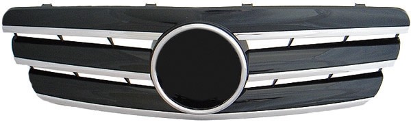 Grill passend voor Mercedes W203 chroom 00-07