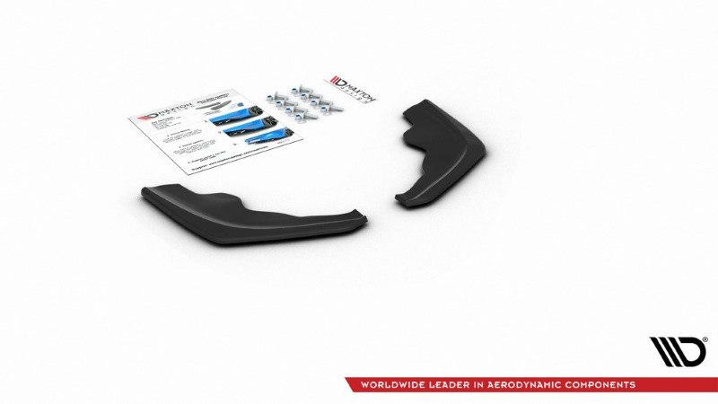 Achter Diffusers zijkanten BMW 1 F40 M-Pack V.2 Glanzend Zwart