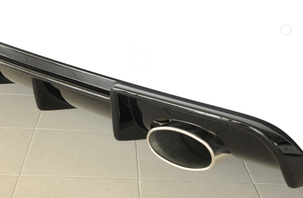 Achterbumper Diffuser passend voor Audi A3 8V 12-16 3deurs/Sportback Glossy black Rieger
