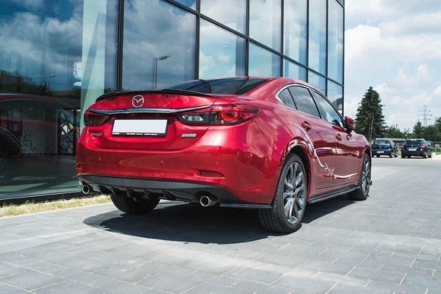 Diffuser Mazda 6 GJ Mk3 Maxton Design glans zwart