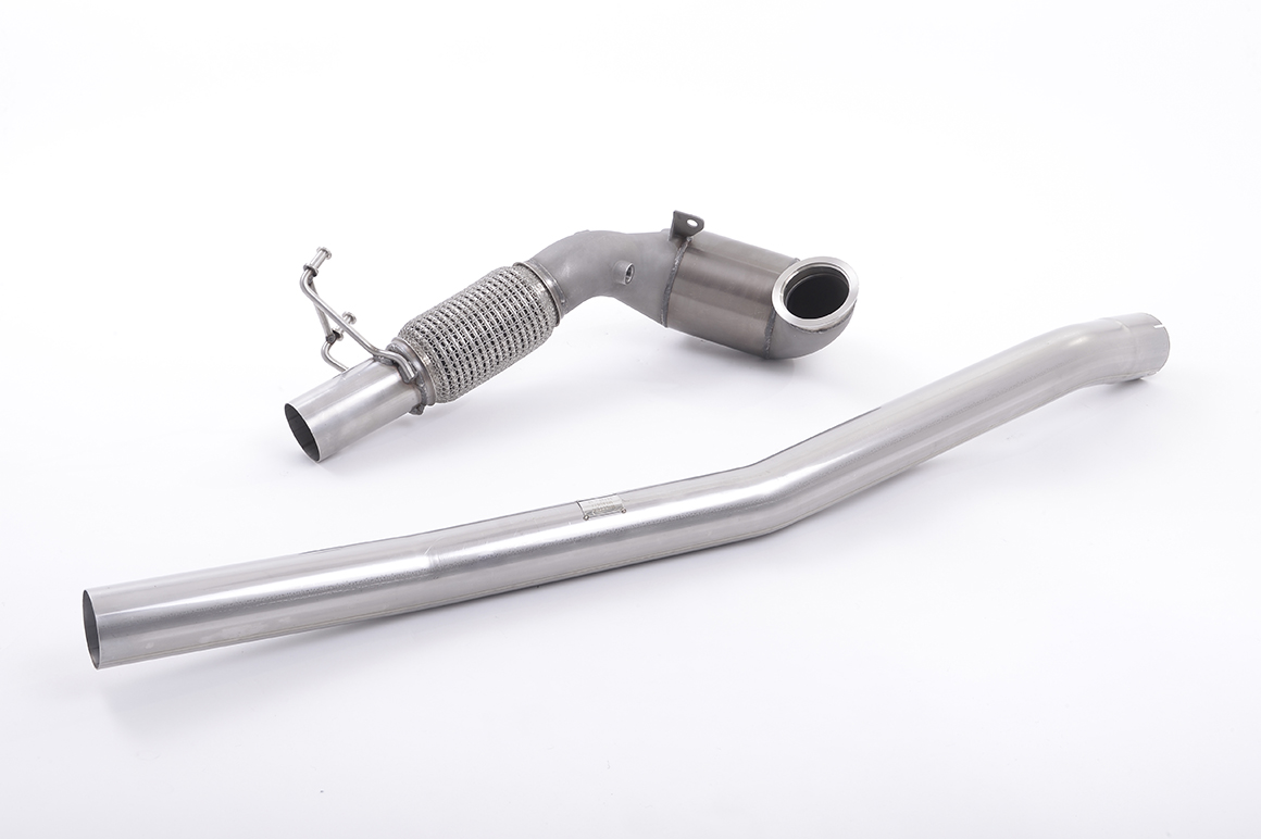 Milltek Large Bore Downpipe and Hi-Flow Sports Cat VW Golf MK7/7.5 R 2.0 TSI 310/300 PS