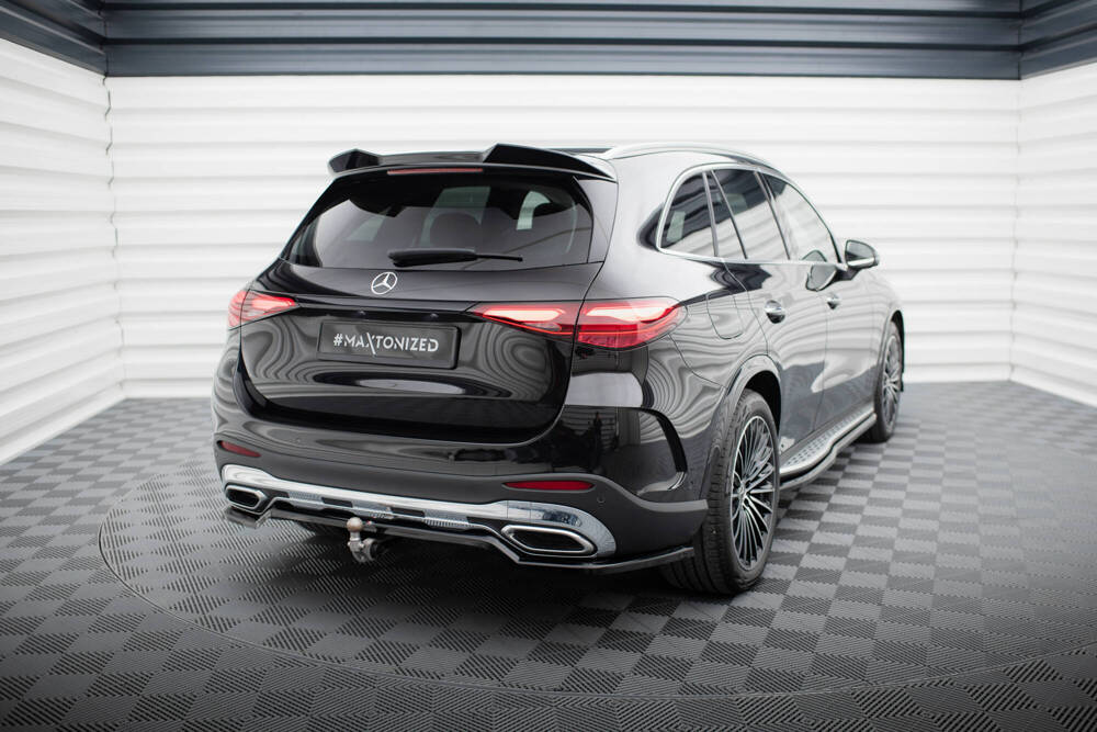 Diffuser passend voor Mercedes GLC AMG Pakket X254 Maxton Glans Zwart