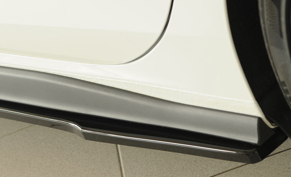 Zijskirts passend voor Volkswagen Golf 8 GTI GTE GTD GTI Clubsport Rieger Glans Zwart