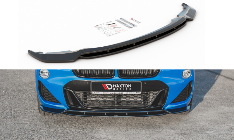 Voorspoiler passend voor BMW X2 F39 M-Pack Glanzend Zwart