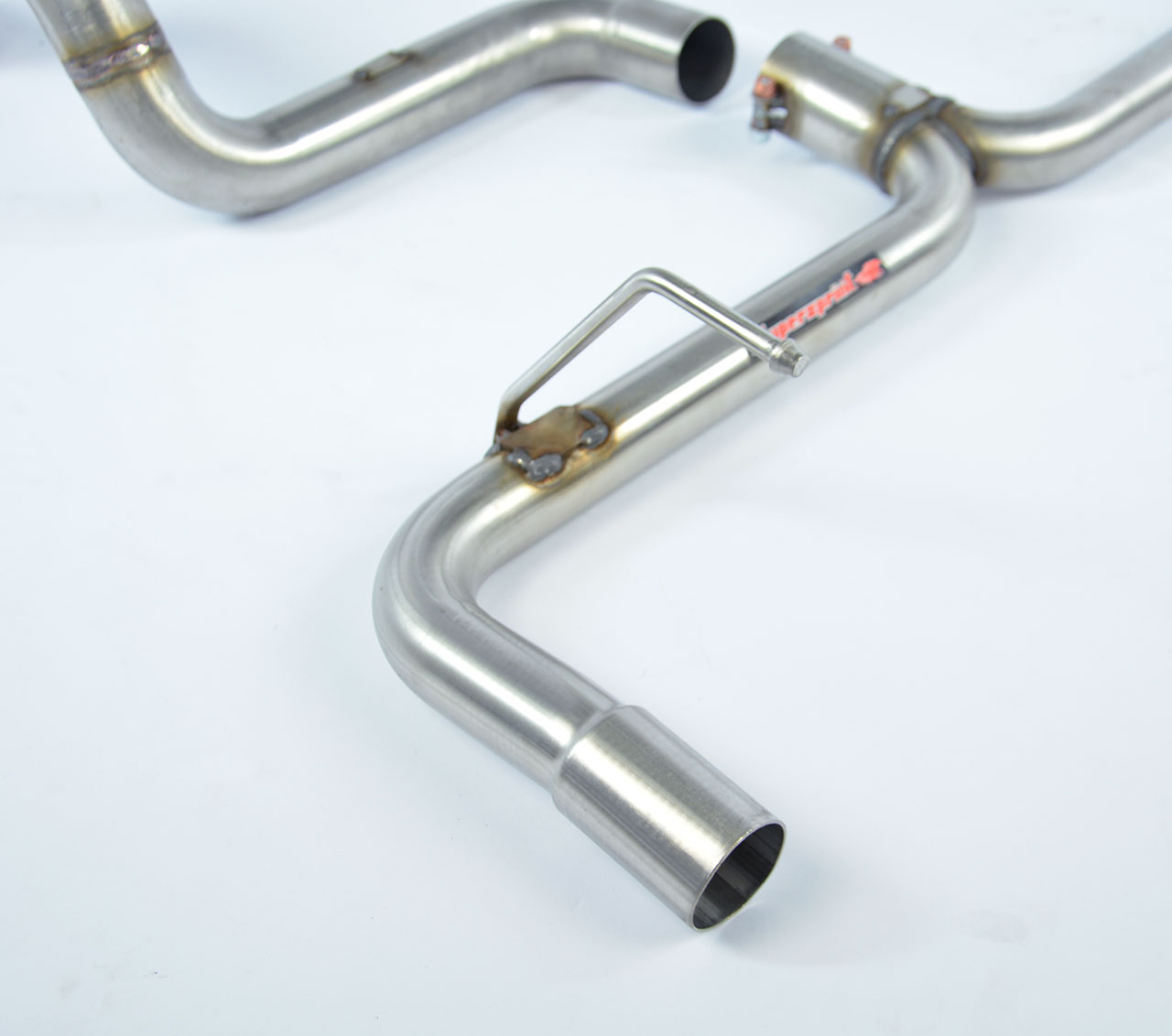 695 ABARTH 1.4T "Tributo Ferrari" (180 Hp) 2009 Rear pipe kit Right - Left (Muffler delete)