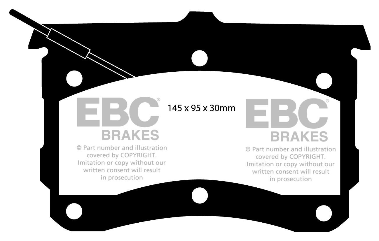 EBC Brakes MASERATI Merak 3.0 71-77 Remblokken achterzijde