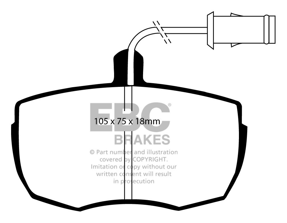 EBC Brakes IVECO BEDRIJFSWAGEN Daily (82-90) 35.9 82-90 Remblokk