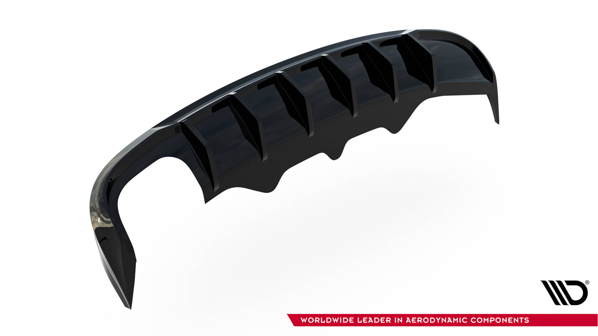 Achter Diffuser passend voor Audi A5 S-Line Sportback 8T Maxton Glanzend zwart