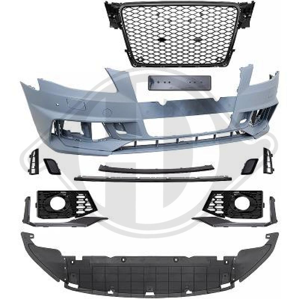 Voorbumper passend voor Audi A4 8K 07-11 RS look