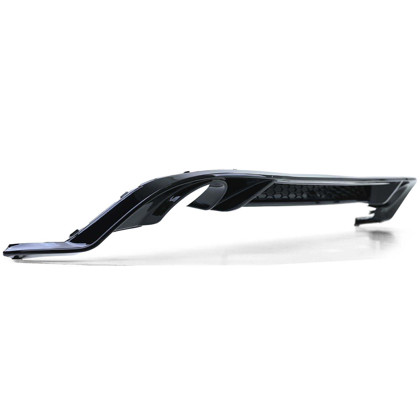 Diffuser passend voor VW Golf 7 GTI 17-21 Glans Zwart
