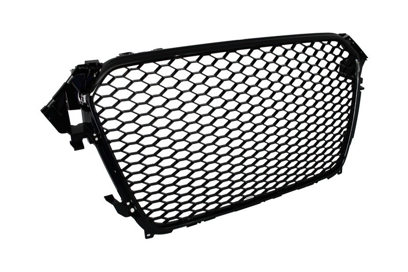 Grill passend voor Audi A4 B8 Facelift (2012-2015) RS Design Piano Black Emb