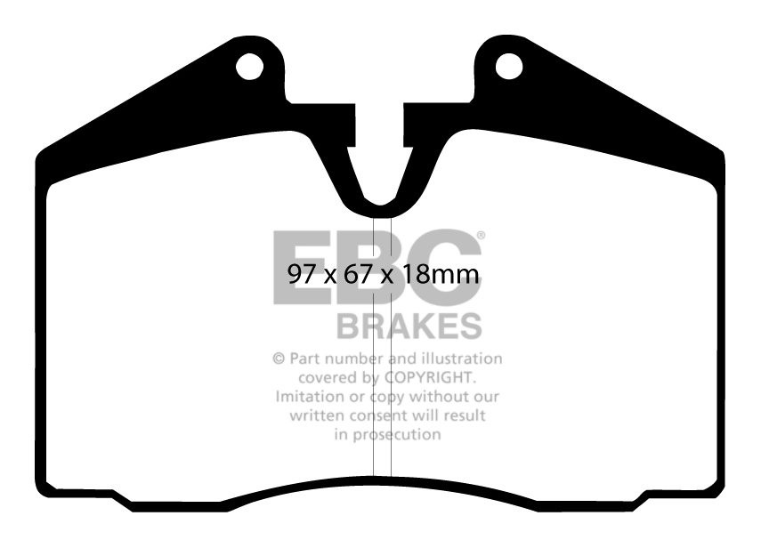 EBC Brakes MASERATI 3200 GT 3.2 99-2007 Remblokken achterzijde y