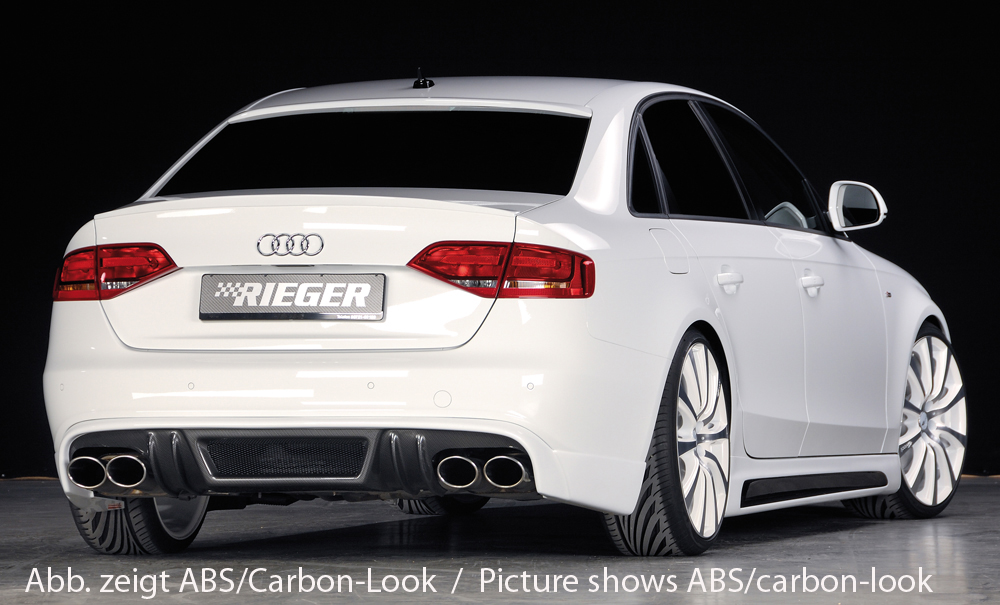 Diffuser passend voor Audi A4 B8 S-Line en S4 Rieger