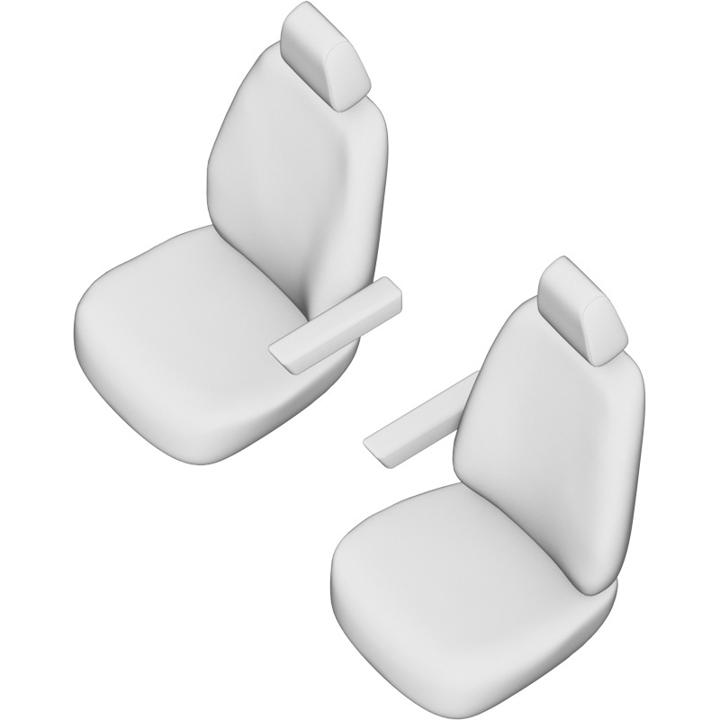 Original Design Stoffen Stoelhoezenset 1+1  Volkswagen Caddy V Box 2020-