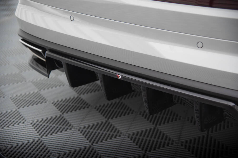 Diffuser passend voor Skoda Kodiaq RS FL Maxton Glans Zwart