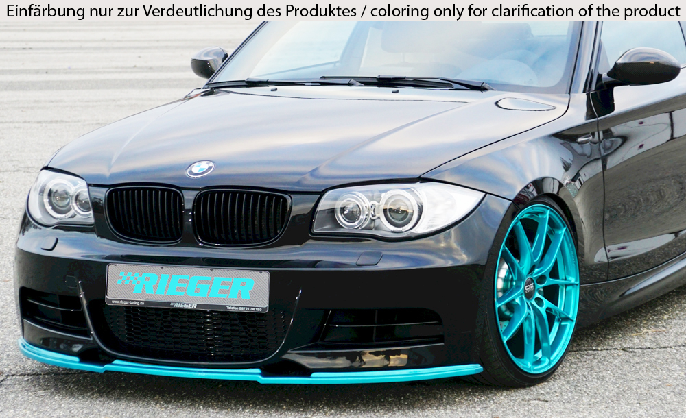 Voorspoiler passend voor BMW 1Serie E82/E88 2007-.. Ongespoten Rieger