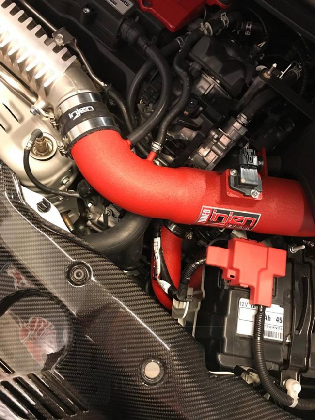 Injen Honda Civic R 15/- K20C /FK2 Intercooler Tubing kit Wrinkle Red