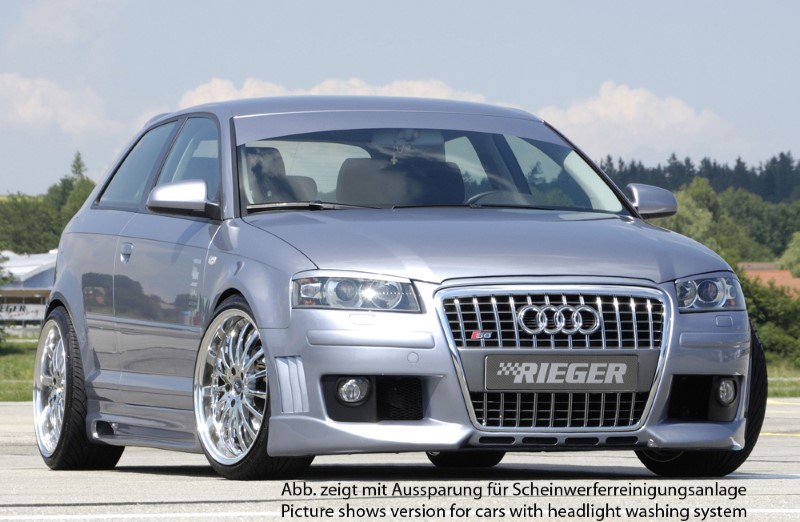 Voorbumper Audi A3 8P nieuw design Rieger