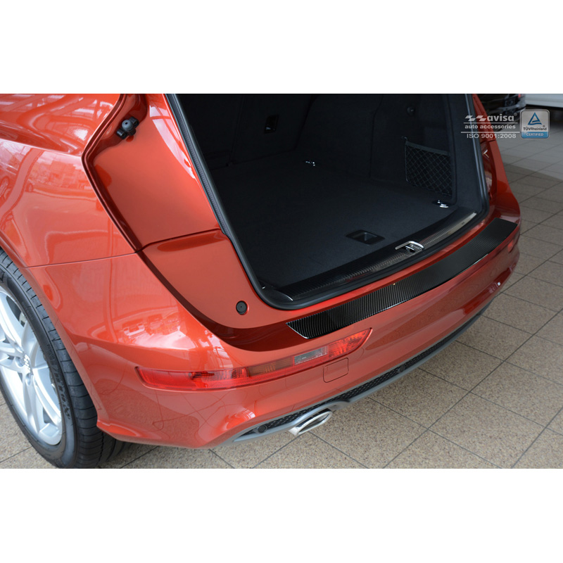 Carbon Achterbumperprotector  Audi Q5 2008-2016 Zwart Carbon
