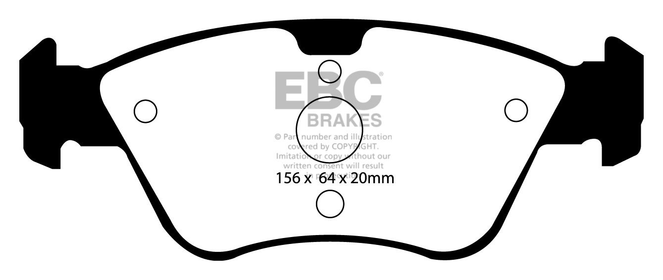 EBC Brakes MERCEDES E-Class (W210) E300 Turbo D Sedan 95-2000 Re