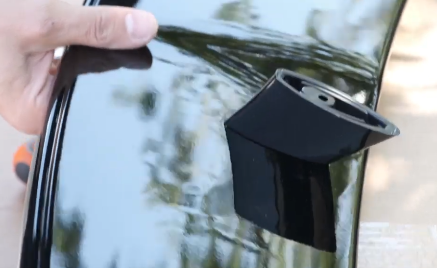 DakSpoiler passend voor Mercedes W176 A45 look Piano Black