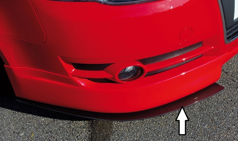 Spoilerzwaard Carbon voor Voorspoiler passend voor Audi A4 8E B7 11.04- Rieger