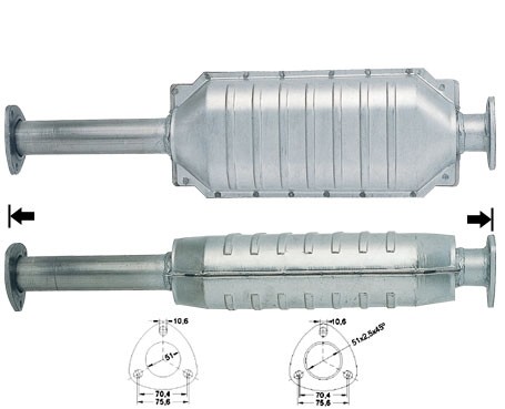 Lancia DEDRA 1.9TD 1929 cc 66 Kw / 90 cv 160D1.000 Magnaflow CAT