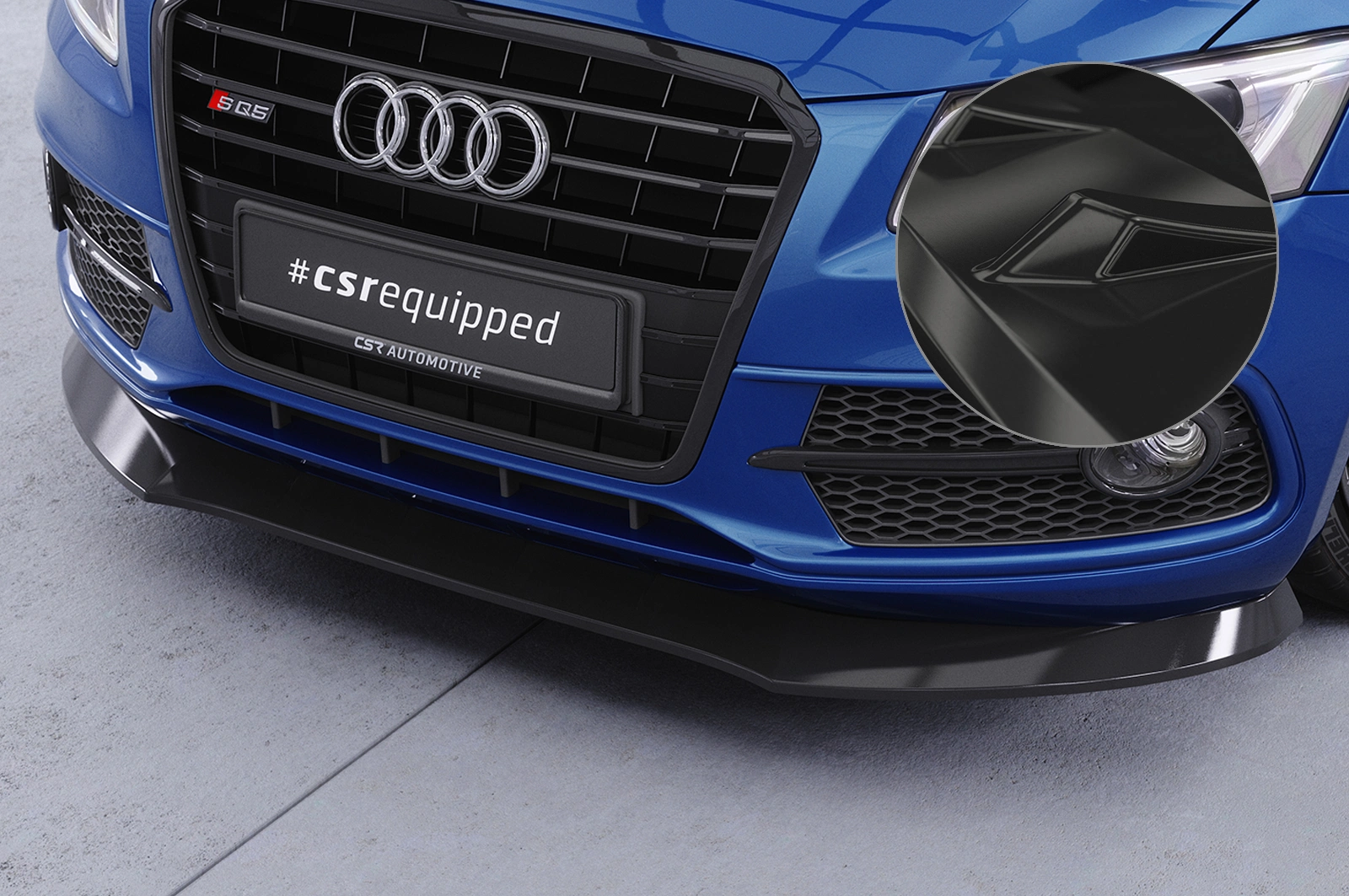 Voorspoiler passend voor Audi SQ5 (8R) glans zwart – 2013–2017