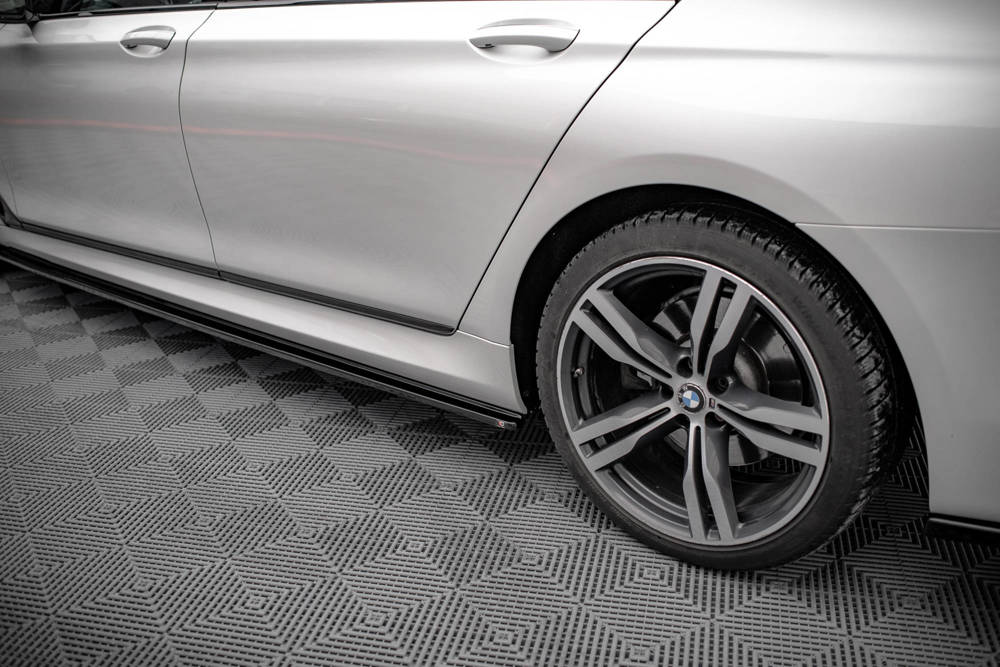 Zijskirts passend voor BMW 7-Serie Lang G12 M-Pakket Maxton Glans Zwart