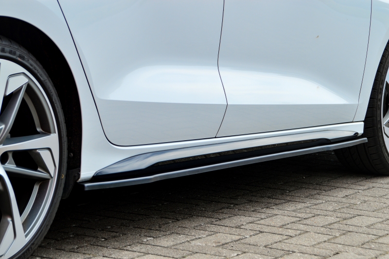 Zijskirts passend voor Audi A3 8Y S3 S-Line Limousine Glans Zwart