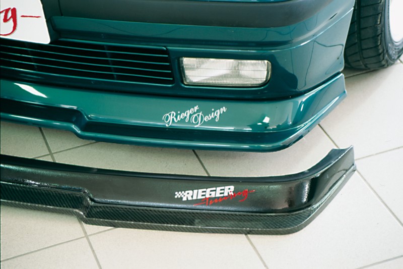 Voorspoiler passend voor BMW E36 Polyester met carbon oppervlakte Rieger