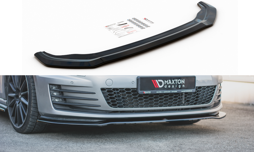 Voorspoiler passend voor VW Golf 7 GTI Glans Zwart