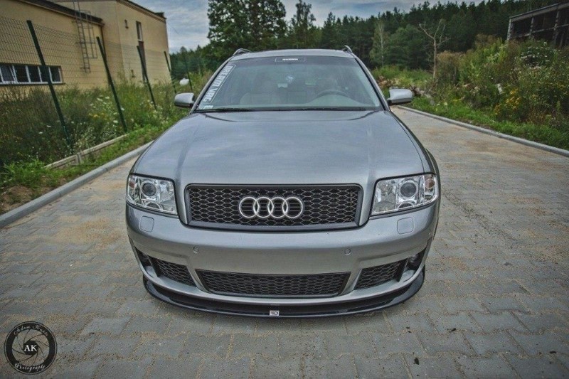 Voorspoiler passend voor Audi RS6 C5 Glanzend Zwart