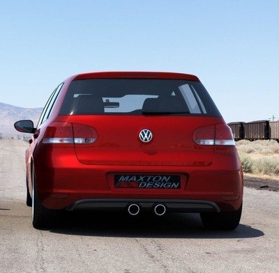 Diffuser passend voor VW Golf 5 R32 Look Voor VW Golf 6 Glans Zwart