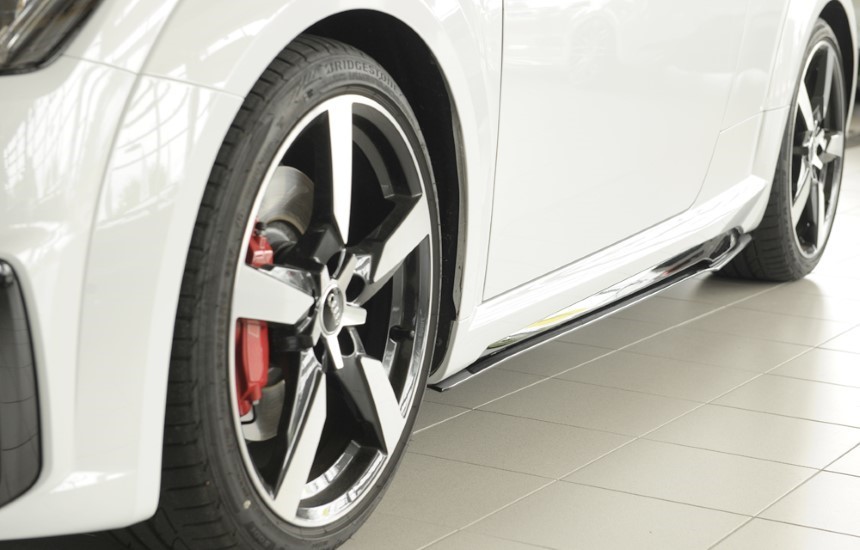 Zijskirts passend voor Audi TT  8S S-line/TTS/TT-RS (7mm hoog) Rieger