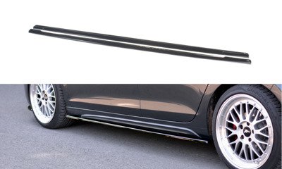 Zijskirts passend voor VW Golf 6 GTI / GTD Glans Zwart