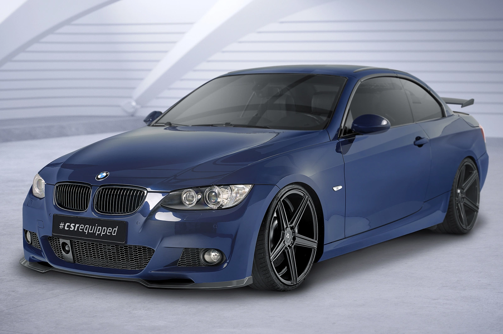 Voorspoiler passend voor BMW 3er E92/E93 M-Paket 06/2006-03/2010 Glans Zwart – CSR