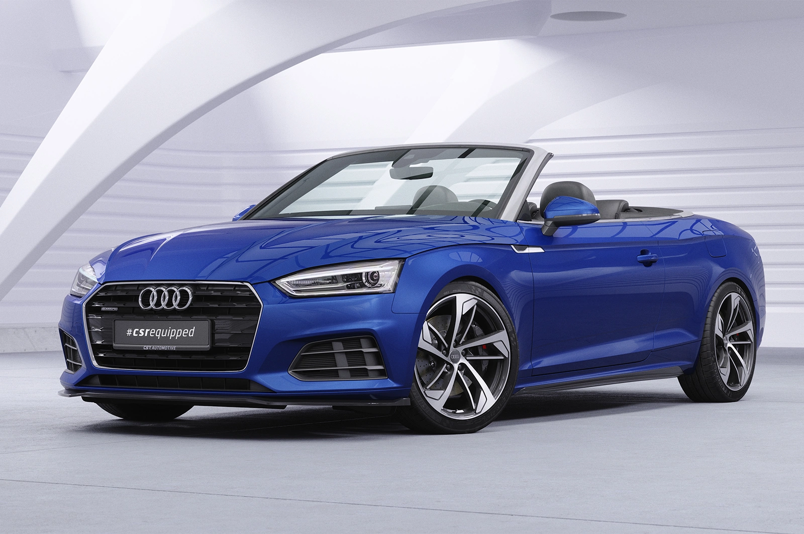 Voorspoiler passend voor Audi A5 (F5) Glans Zwart – CSR Automotive 