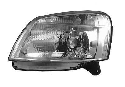 koplamp, Visteon, H4, elektr verstelb, incl motortje, links Citr