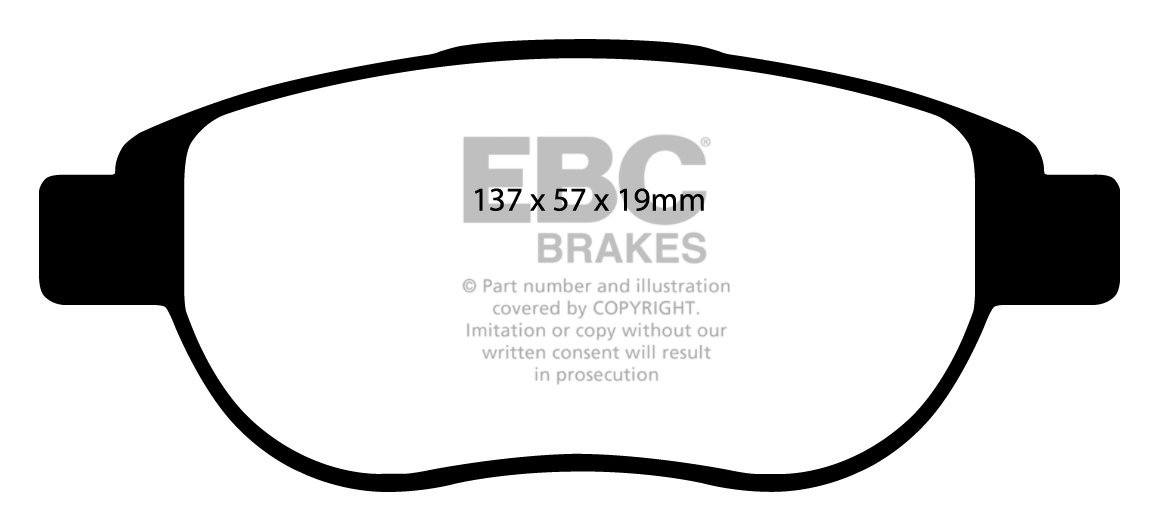 EBC Brakes PEUGEOT 307 CC 2.0 2003-.. Remblokken voorzijde