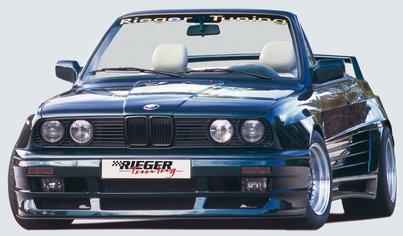 Voorbumper passend voor BMW E30 Breedversie ll Polyester Rieger