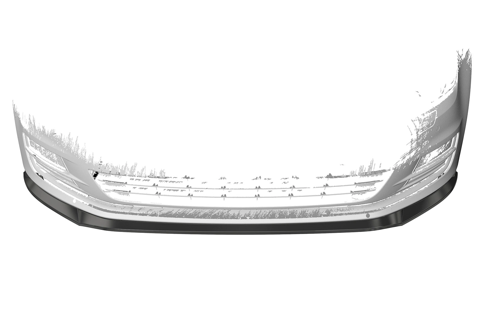 Voorspoiler passend voor VW Golf 7 Glans Zwart (08/2012 - 2017, pre-Facelift) van CSR Automotive