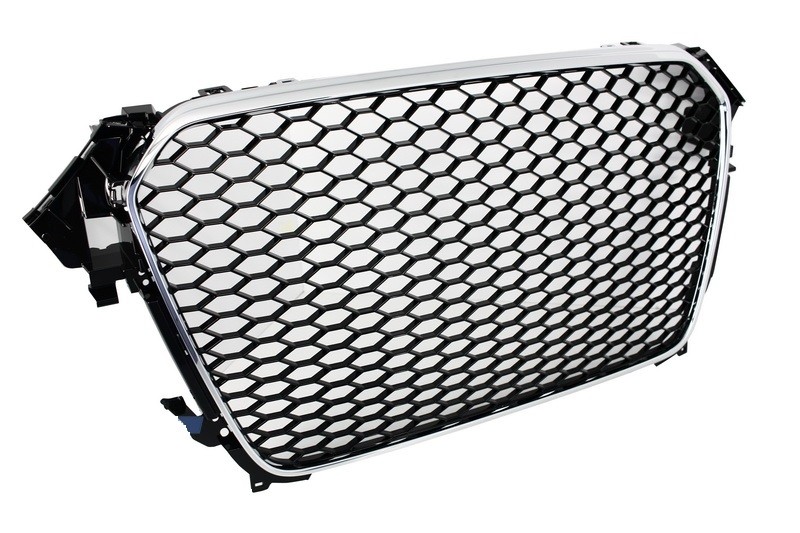 Grill passend voor Audi A4 B8 Facelift (2012-2015) RS Design Embleemloos