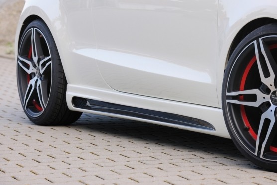 Rieger Zijskirts passend voor Audi A1 8X 2010- Carbon