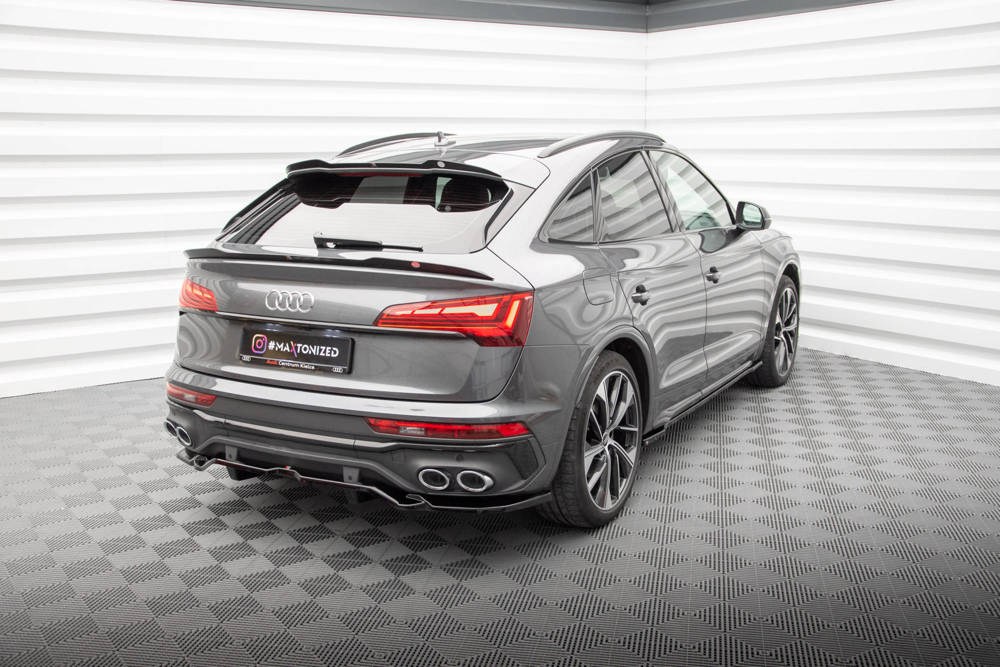 Diffuser passend voor Audi SQ5 Sportback Facelift 2020 - Maxton Glans Zwart
