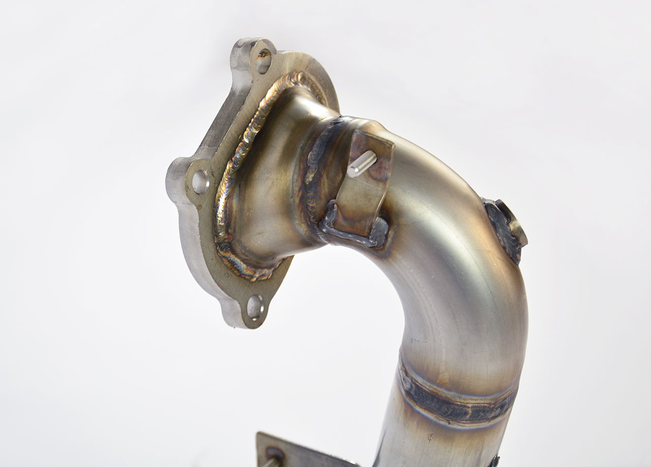 595 ABARTH 1.4T (145 Hp) (Ø65 with valve) 2015 Turbo downpipe kit + Metallic catalytic converter 100