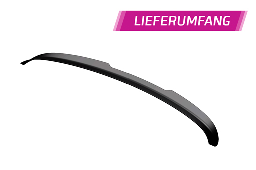 Spoiler passend voor VW Up! Seat Mii Skoda Citigo CSR Glans Zwart
