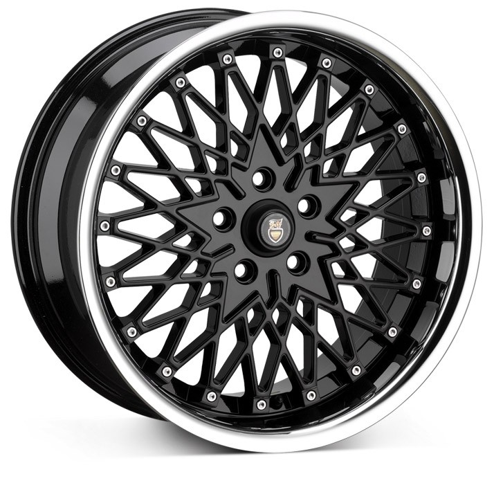 Cades ZEUS BLACK LIP POL SMALL/WIDE 7.0x17 4x100 ET35